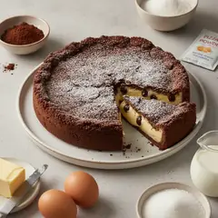 Pizza dolce al cacao