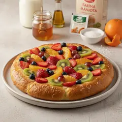 Pizza dolce alla frutta