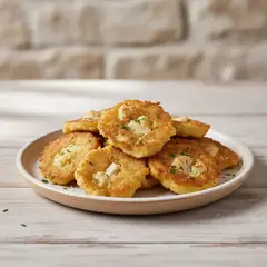 Pizzelle di baccalà e cavolfiore