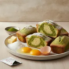 Plumcake al tè matcha
