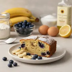 Plumcake banane e mirtilli