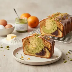 Plumcake bigusto al pistacchio e arancia
