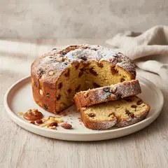 Plumcake variegato con mou e frutta secca