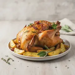 Pollo ripieno al forno