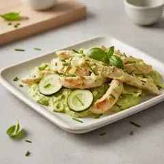 Pollo con crema di zucchine