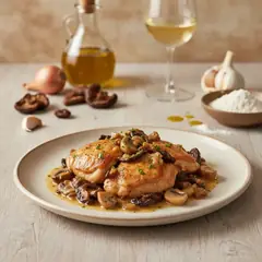 Pollo con i funghi