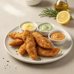 Pollo fritto con maionesi veloci