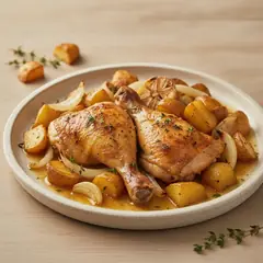 Pollo rustico con patate