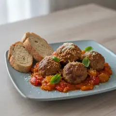 Polpette al sugo di peperoni
