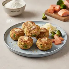 Polpette di broccoli e salmone