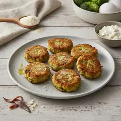 Polpette di broccoli in friggitrice ad aria
