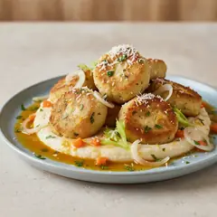 Polpette di cavolfiore all'arancia