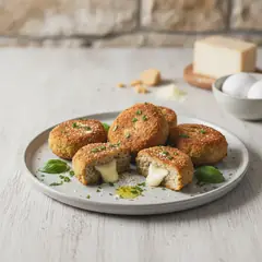 Polpettine di melanzane con cuore di scamorza