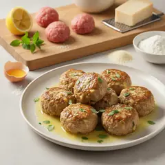 Polpettine di vitello al limone e maggiorana