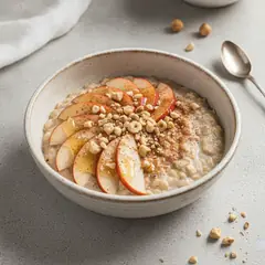 Porridge mele e nocciole