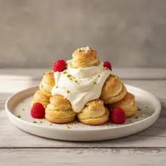 Profiteroles al cioccolato bianco