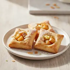Quadrotti di sfoglia alle mele