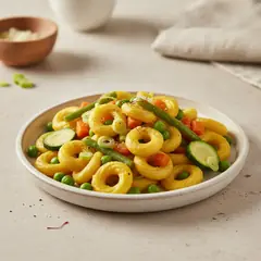Radiatori con verdure e zafferano