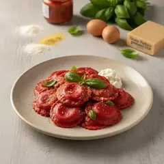 Ravioli rossi al pomodoro