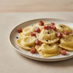 Ravioli cacio e pepe
