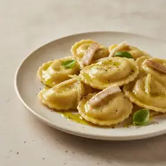 Ravioli con sogliola e orata