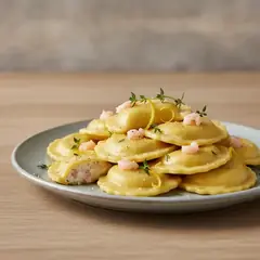 Ravioli di gamberi e limone