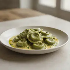 Ravioli di ortiche con fonduta