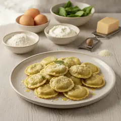Ravioli ricotta e spinaci