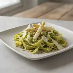 Reginette al pesto di asparagi bianchi