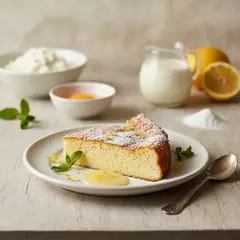 Ricotta infornata al limone