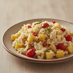 Riso con patate e scamorza