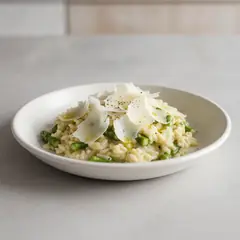 Risotto agli asparagi e raspadura
