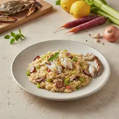 Risotto al granchio blu