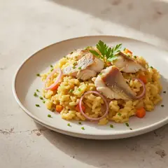 Risotto al pesce persico