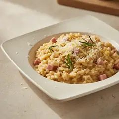 Risotto alla birra e mortadella