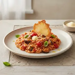 Risotto alla parmigiana di melanzane