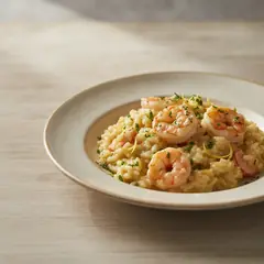 Risotto allo Champagne e scampi