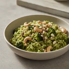 Risotto con broccoli e anacardi