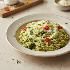 Risotto con broccoli e pecorino