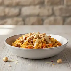 Risotto con carote e salsiccia