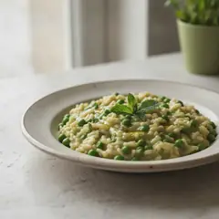 Risotto con piselli e menta