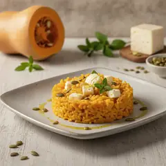 Risotto cremoso alla zucca e quartirolo