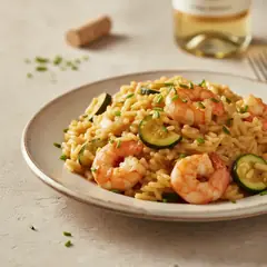 Risotto gamberi e zucchine