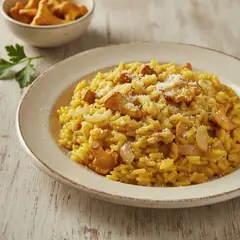 Risotto giallo ai finferli