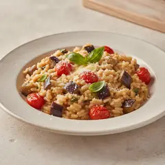 Risotto melanzane e pomodorini