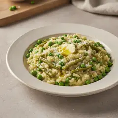Risotto piselli e pecorino