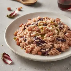 Risotto radicchio e pancetta