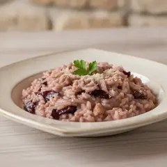 Risotto radicchio e salsiccia