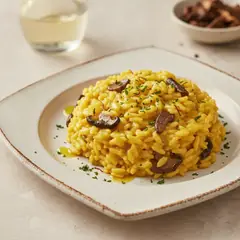 Risotto zafferano e funghi