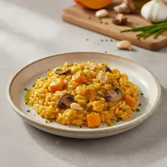 Risotto zucca e funghi